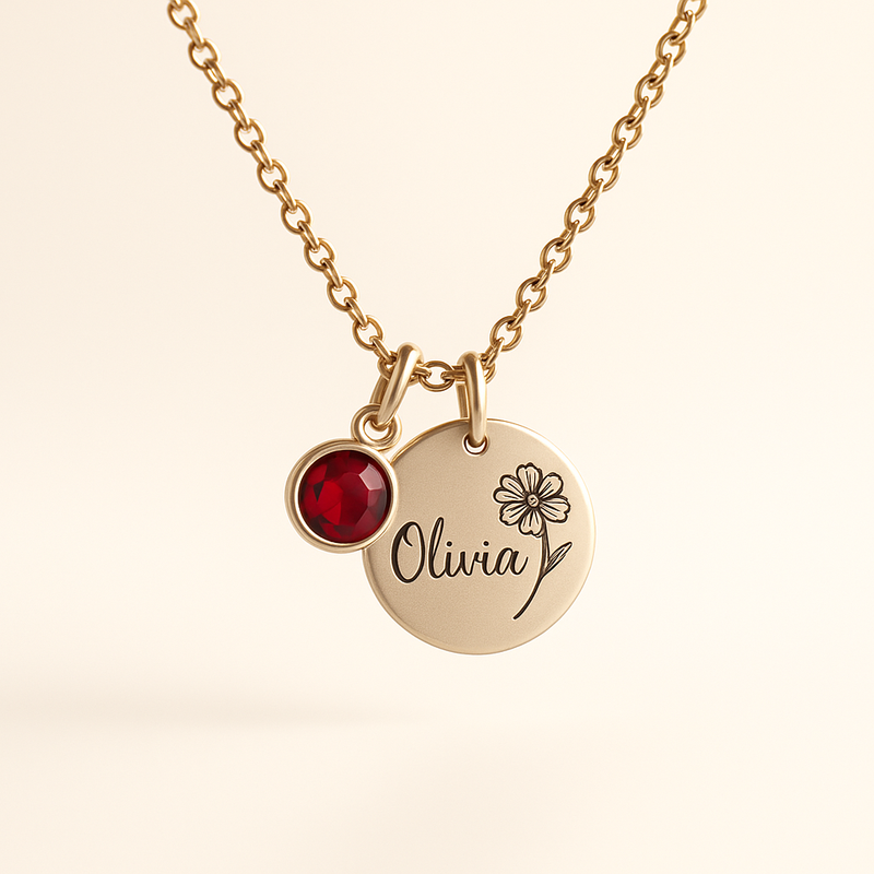 Custom Birthstone Charm Necklace Manufacturing: Elevate Your Jewelry Brand with Personalized Birth Month Flower Designs