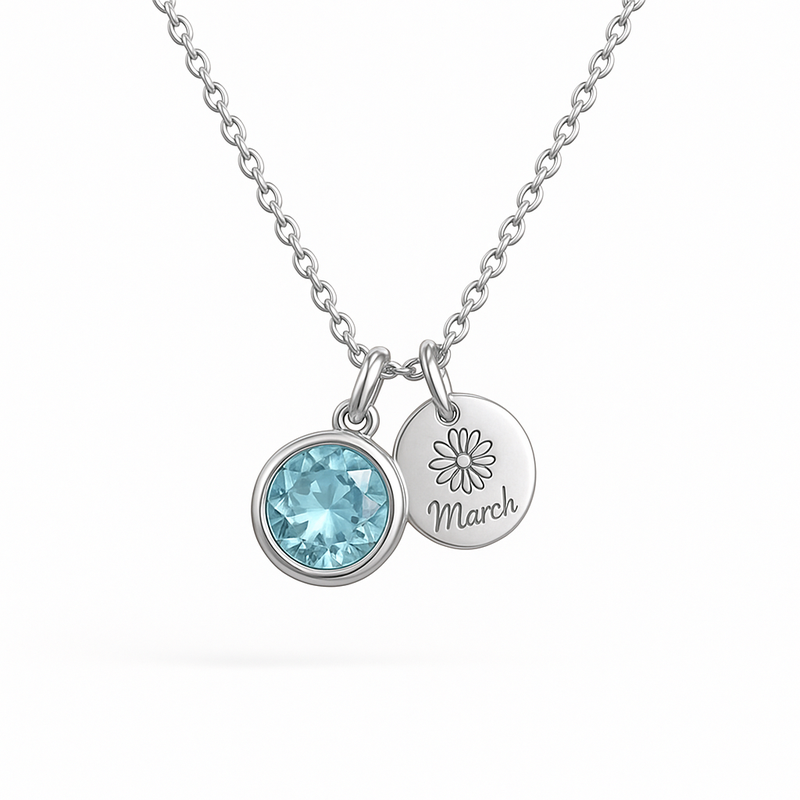 Dedicated Women’s Birthstone Necklace: Custom Flower Charm Jewelry & Personalized Birth Month Gifts for OEM/ODM Success