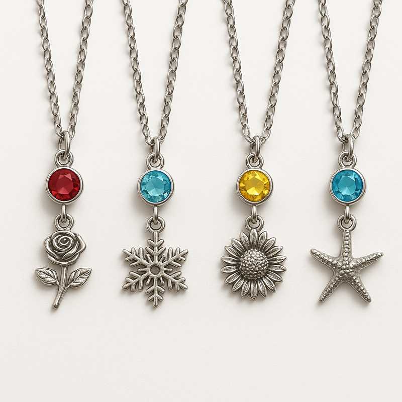 Holiday Spark: Custom Birthstone & Flower Charms for Festive Seasons - Featured Image