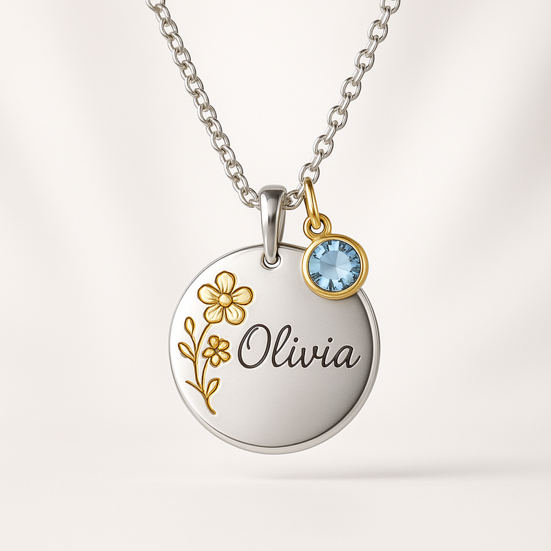 Custom Birthstone Charm Necklace Trends for 2025: Boost Your Jewelry Business with Personalized Women's Gift and Birth Month Flower Designs
