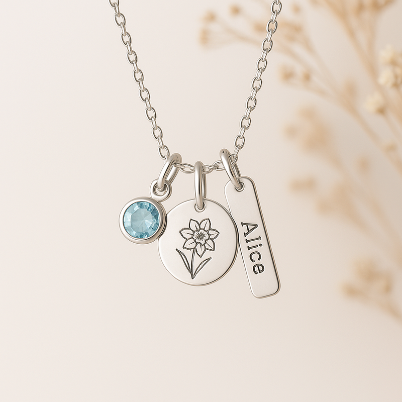 Why a Dedicate Women's Gift Necklace Collection is a Smart Business Investment: Custom Birthstone and Birth Month Flower Necklaces for Your Brand