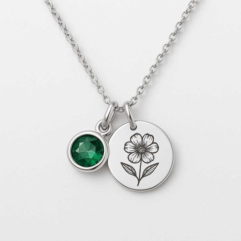 Crafting Personalized Jewelry: Custom Birth Month Flower & Birthstone Necklaces - Featured Image