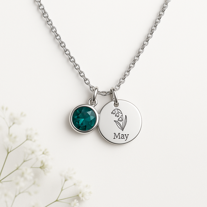 Boost Jewelry Sales with Dedicated Women’s Birthstone Necklace: OEM Customization & Low MOQ for B2B Growth