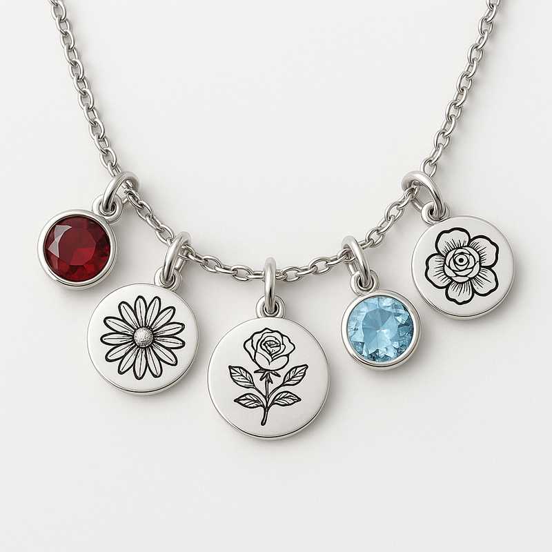 Celebrate Every Season with Custom Birthstone & Flower Necklaces - Featured Image