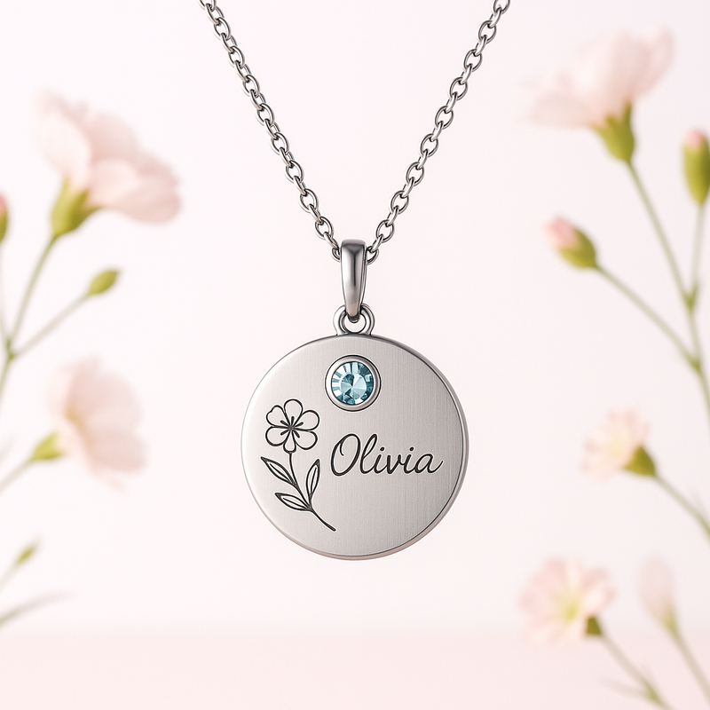 Boost Your Jewelry Brand with Dedicate Women's Gift Necklace: Custom Birthstone & Floral Jewelry Solutions