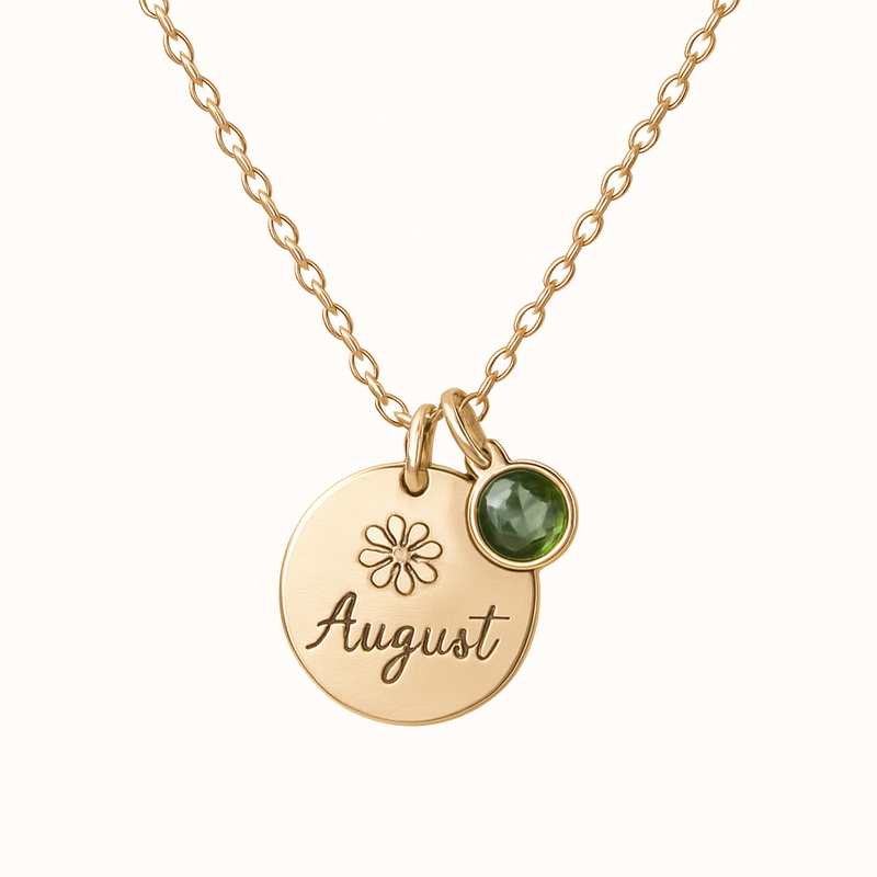 Boost B2B Sales with Dedicate Women's Birthstone Necklace: Custom Flower Charms & Low-MOQ Manufacturing Solutions