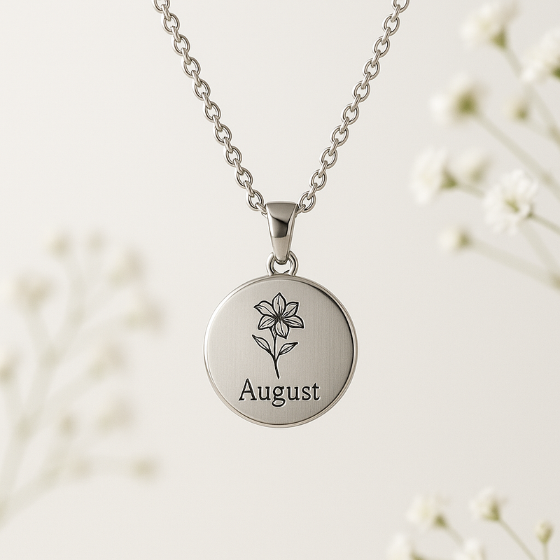 Custom Birth Month Flower Necklace: Boost Business with Durable, Personalized Women’s Jewelry at Low MOQs