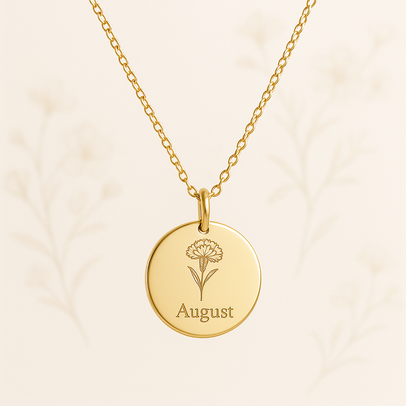 Boost Your Brand with Dedicate Womens Custom Birth Month Flower Necklace: OEM Jewelry Customization with Low MOQ