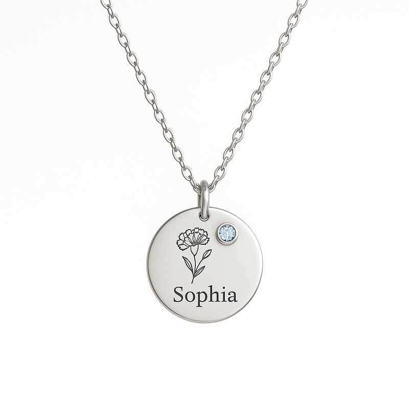 Boost Your Jewelry Business with Custom Birth Flower Birthstone Necklace Manufacturing: Durable, Personalized & Low MOQ Solutions