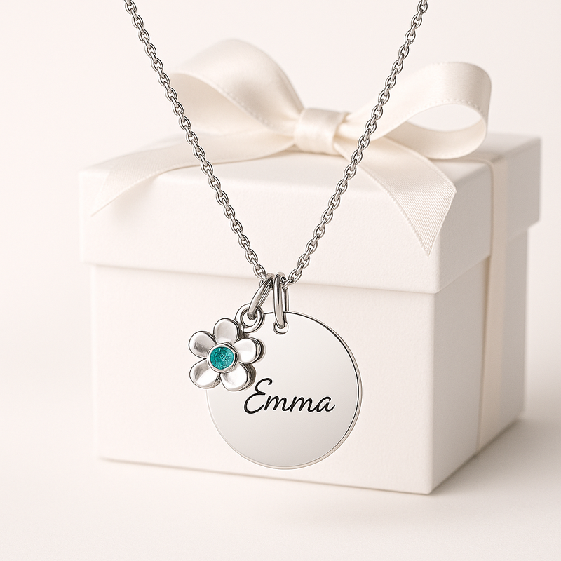 Boost B2B Sales with a Dedicate Women's Gift Necklace: Custom Birthstone & Flower Designs for OEM/ODM Success