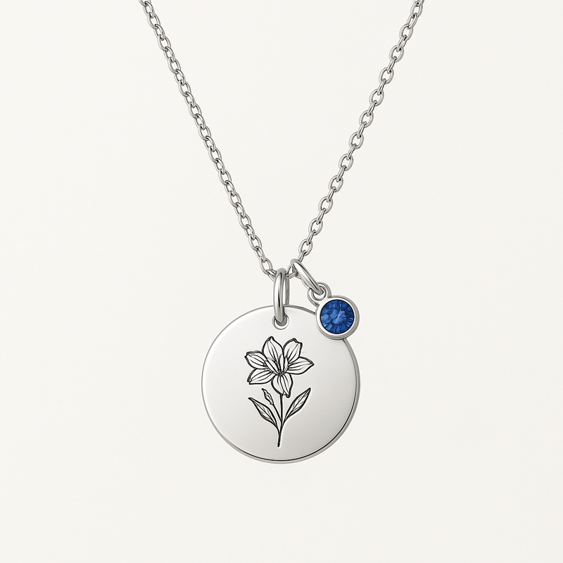 Custom Birth Month Flower Necklace: Boost Wholesale Jewelry Sales with Personalized Gifts & Durable Stainless Steel Designs