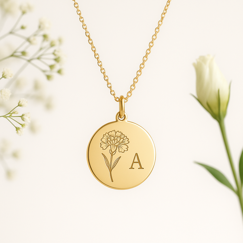 Custom Birth Month Flower Necklace Manufacturing: Boost Sales with Trendy Personalized Jewelry Gifts for Women