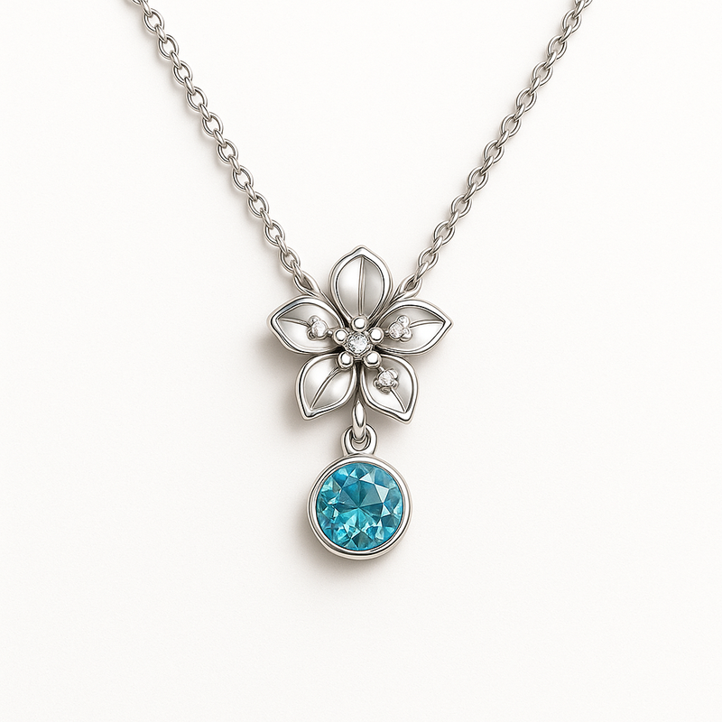 Custom Birthstone Flower Necklace: OEM/ODM Jewelry Customization That Boosts Wholesale Sales for Women’s Personalized Gifts