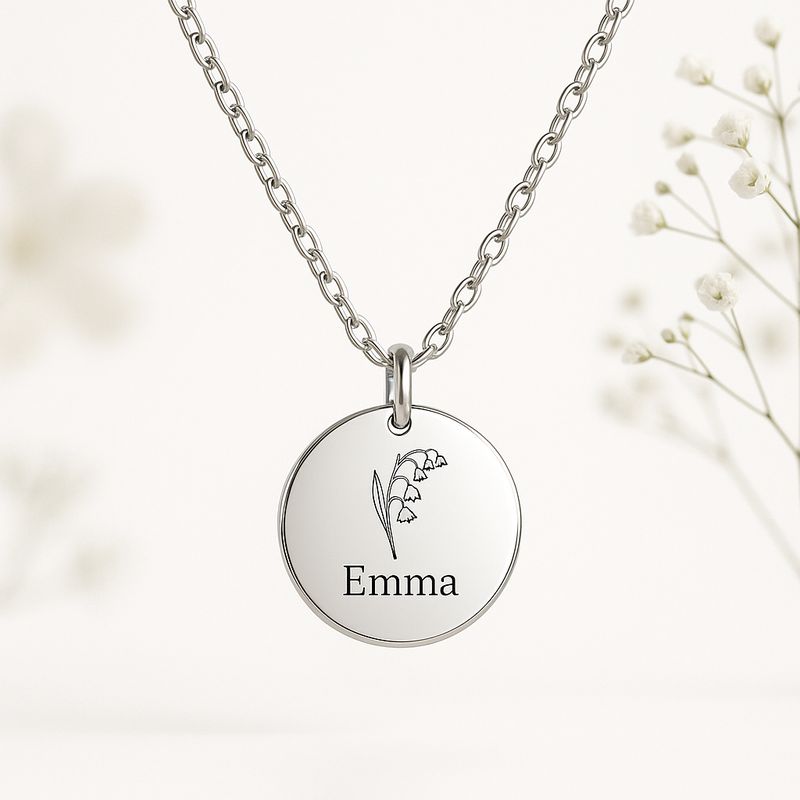 Dedicated Women’s Birth Month Flower Necklace: Custom Jewelry for Her with OEM/ODM Manufacturing Advantage