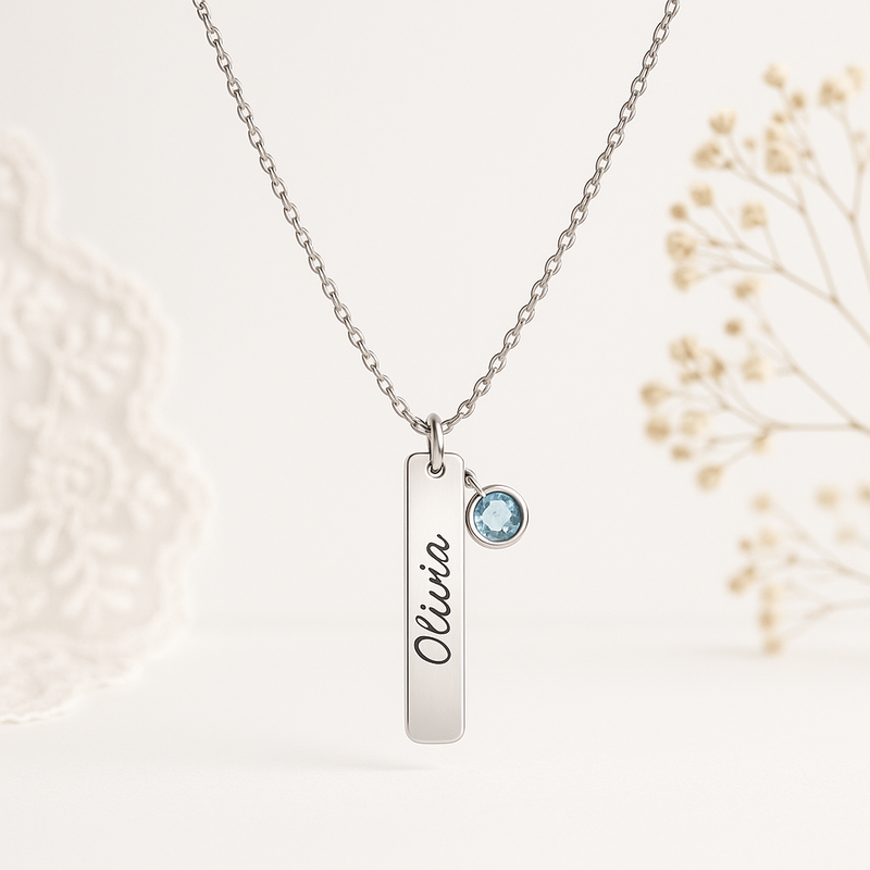 Boost Jewelry Brand Sales with Dedicate Women’s Birthstone Necklace: Customization & Low MOQ OEM/ODM Options