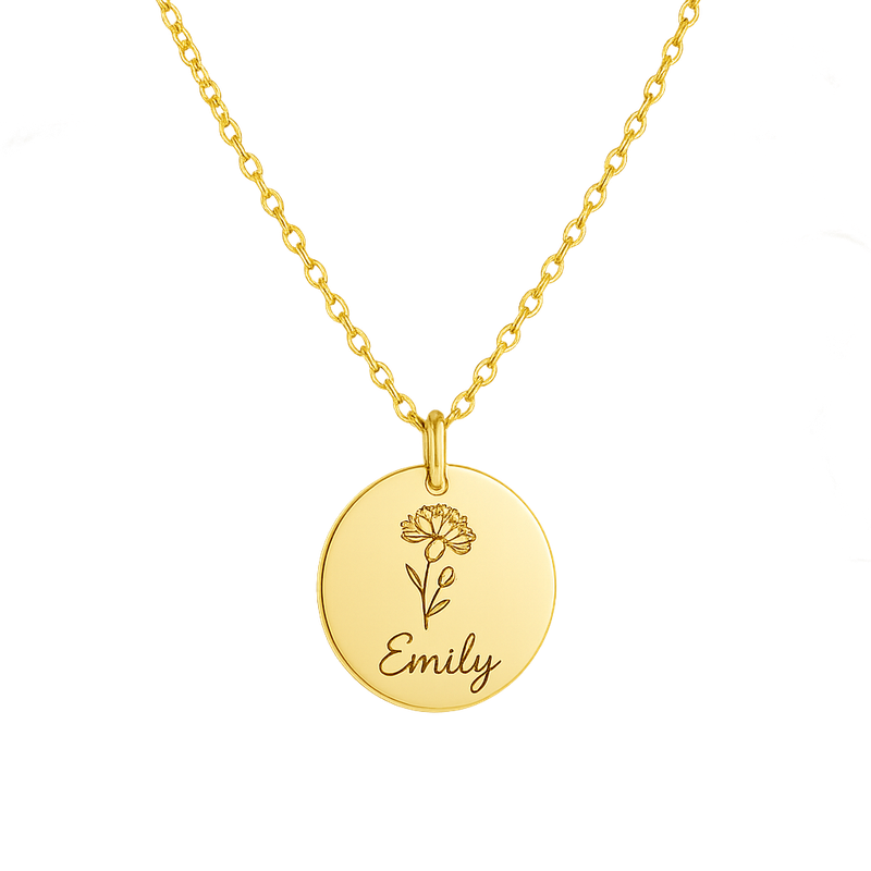 Boost Your Jewelry Brand with a Dedicate Women’s Gift Custom Necklace: OEM/ODM Manufacturing for Birth Month Flower & Charm Jewelry