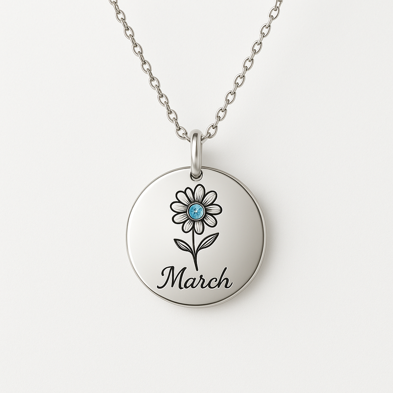 Custom Birthstone Flower Necklace: The Perfect Personalized Women's Birth Month Gift for Your Jewelry Business
