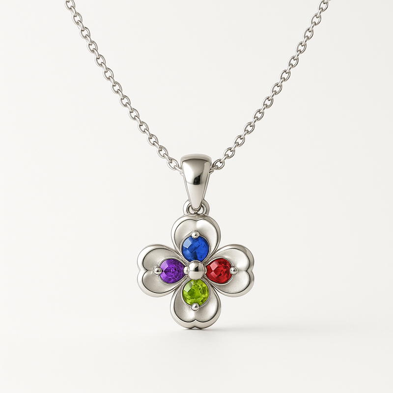 Boost Your Business with Custom Birthstone Flower Necklaces: The Perfect Dedicated Women's Gift Jewelry for OEM/ODM Wholesale