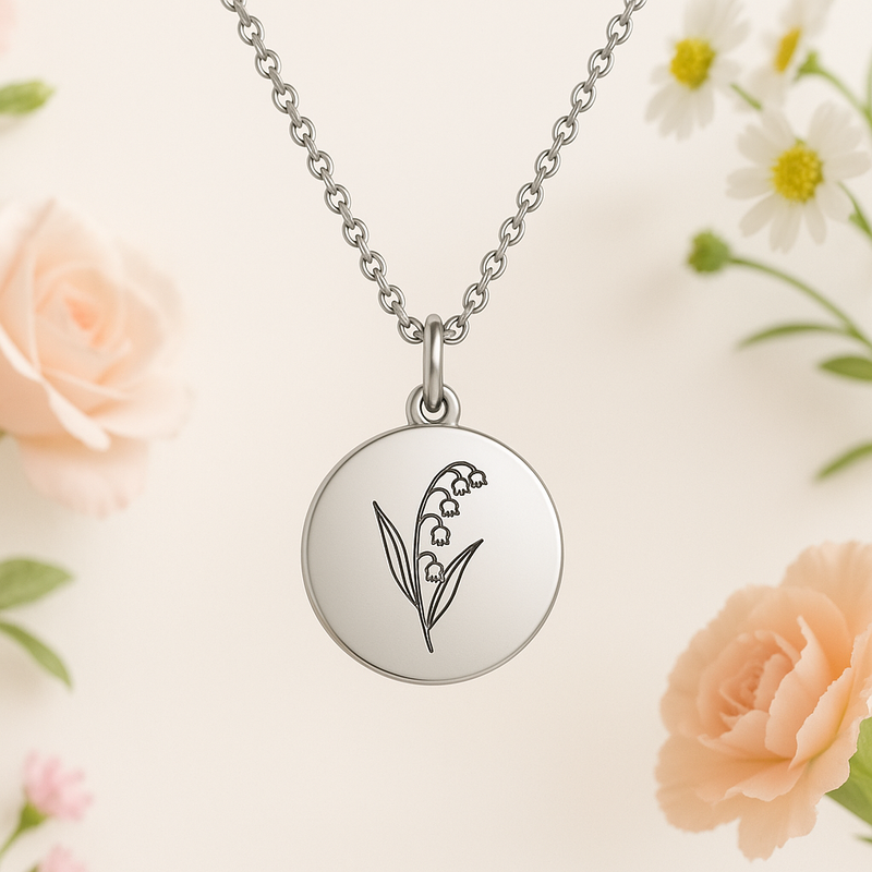 Dedicate Women’s Gift Custom Birth Month Flower Necklace: Boost Wholesale Sales with Personalized Jewelry Manufacturing