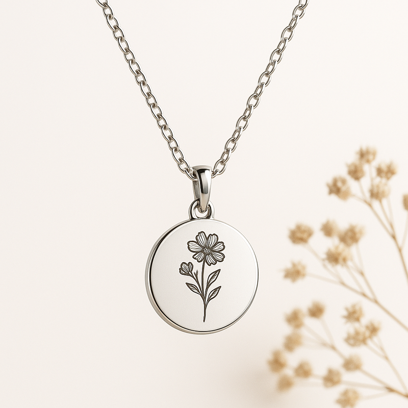 Custom Birth Month Flower Necklace: Boost Sales with Low-MOQ Personalized Jewelry for B2B Growth