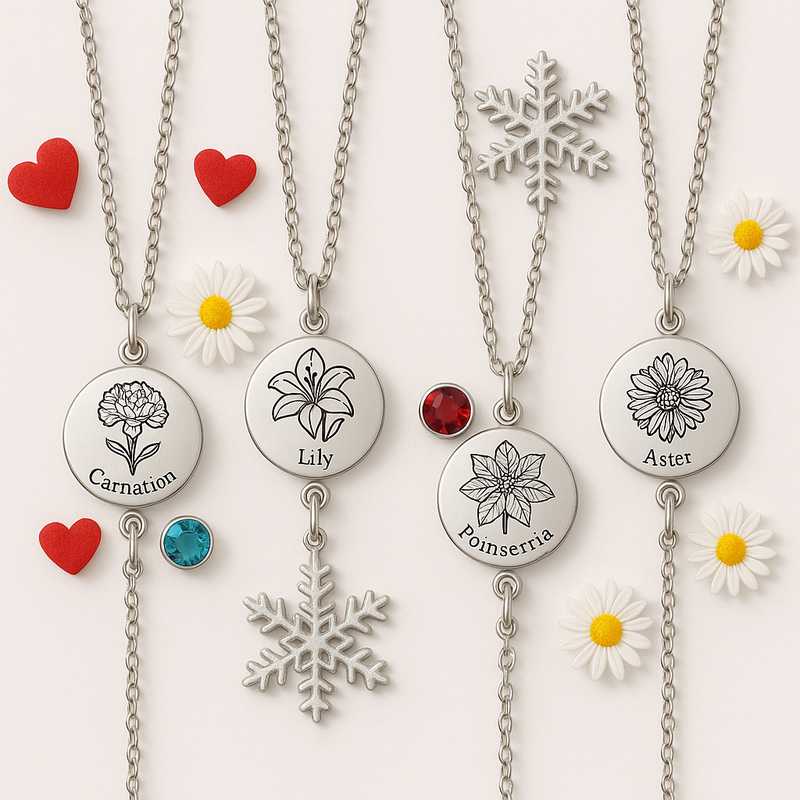Charm the Seasons: Limited-Edition Floral & Gem Birth Necklaces - Featured Image