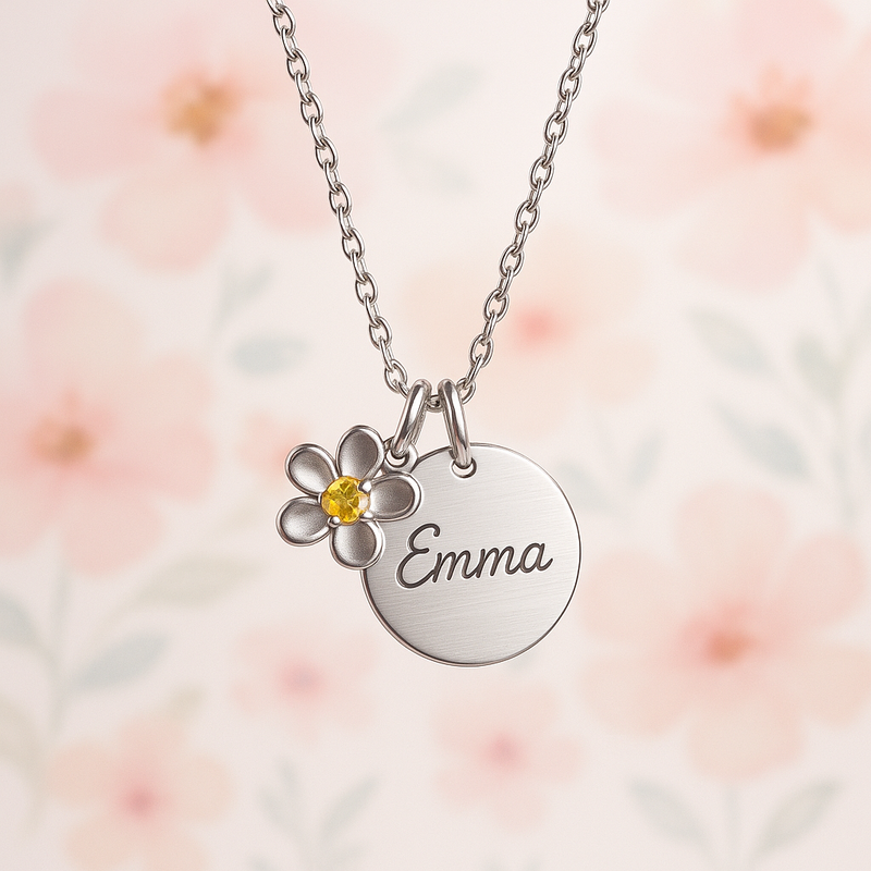 Dedicated Women's Gift Necklace Trends: Boost B2B Sales with Custom Birthstone Flower Designs & Low MOQ