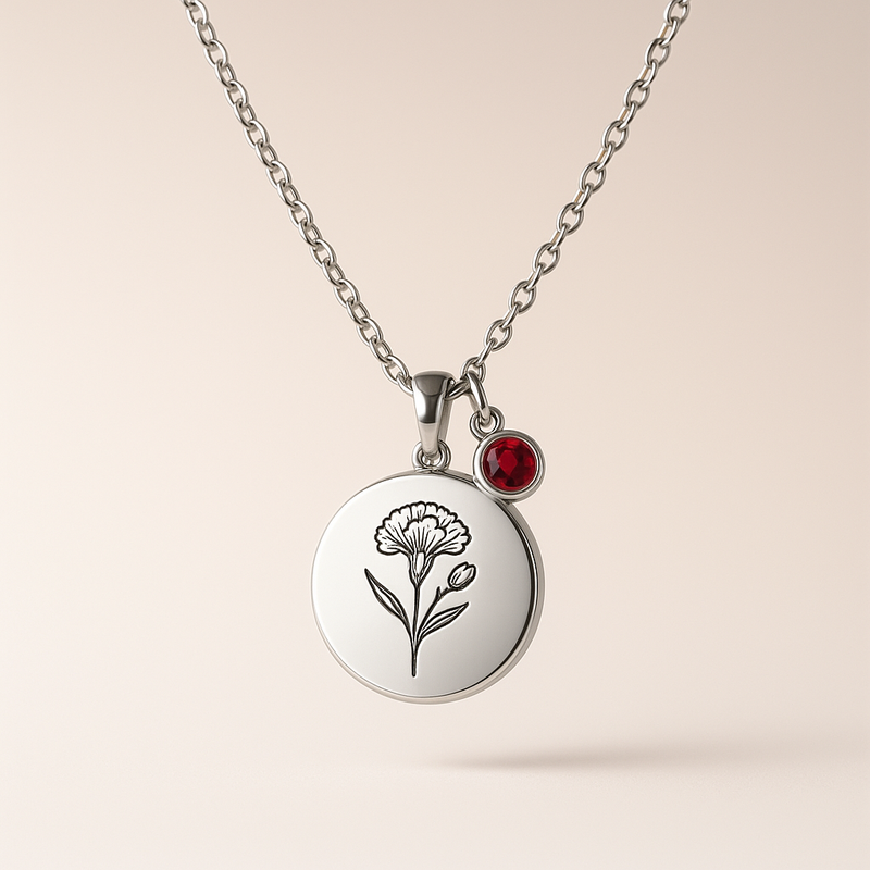 Dedicated Women's Gift Necklace: Custom Birthstone Jewelry for B2B Growth with Low MOQ & OEM Precision