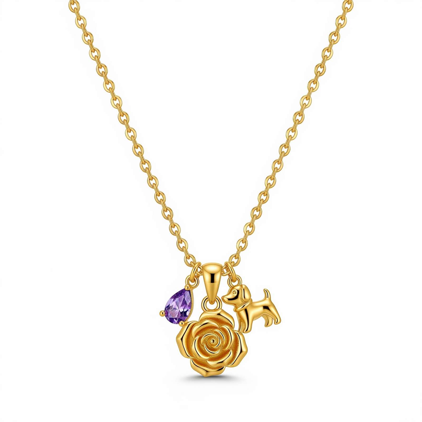 Elegant dedicated women's gift custom birth flower necklace with personalized birth month flower charm and custom birthstone floral name necklace – A timeless keepsake of beauty and meaning