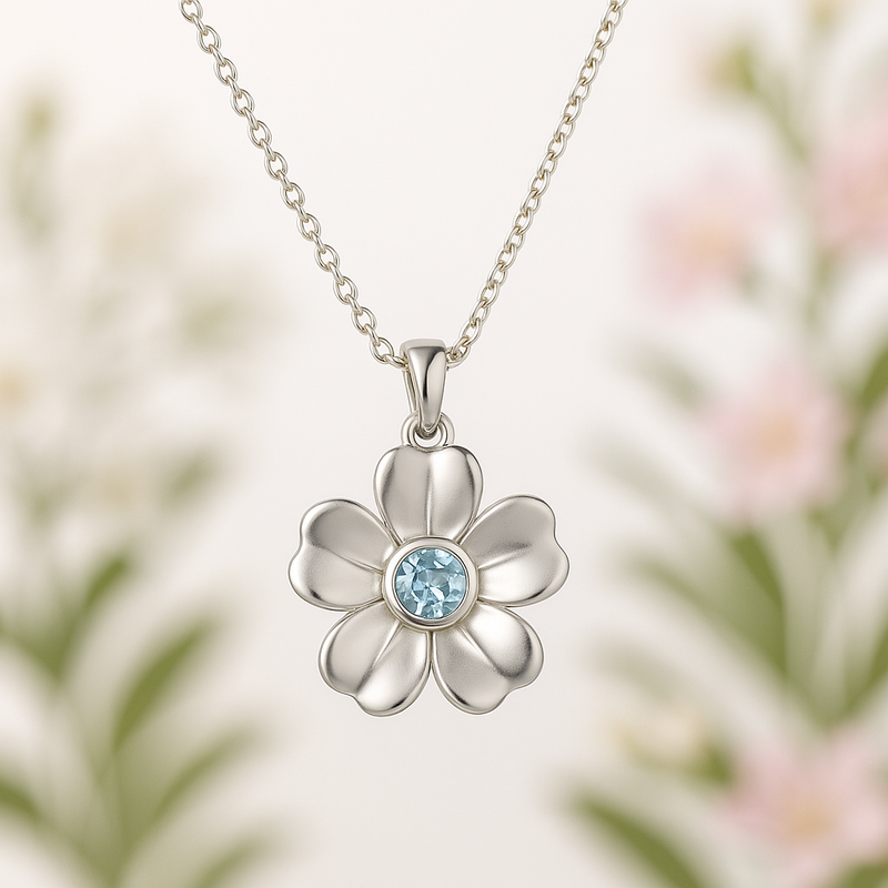 Custom Birthstone Flower Necklace: Boost Your Jewelry Brand with Trend-Ready, Low MOQ OEM Designs
