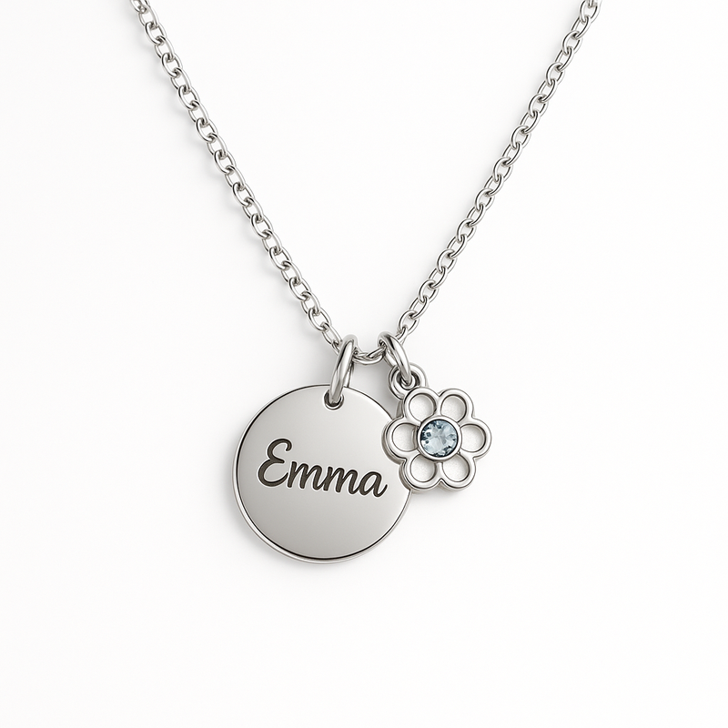 Boost Jewelry Business Growth with Dedicated Women's Gift Necklace Designs: OEM Custom Birthstone Flower Charm Solutions