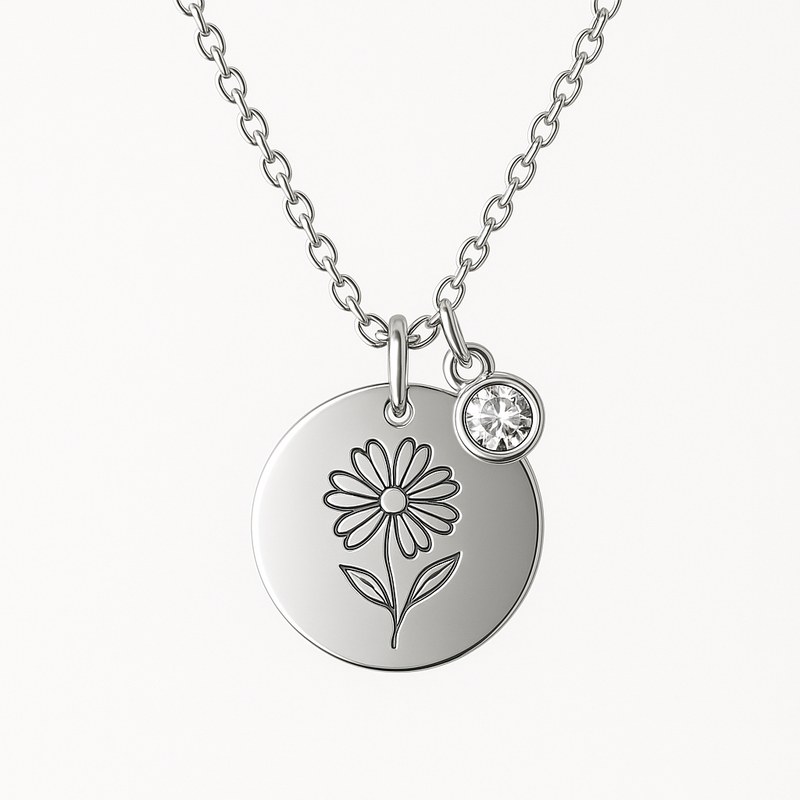 Custom Birth Month Flower Necklace: Boost Wholesale Jewelry Sales with Personalized Birthstone Charm Gifts