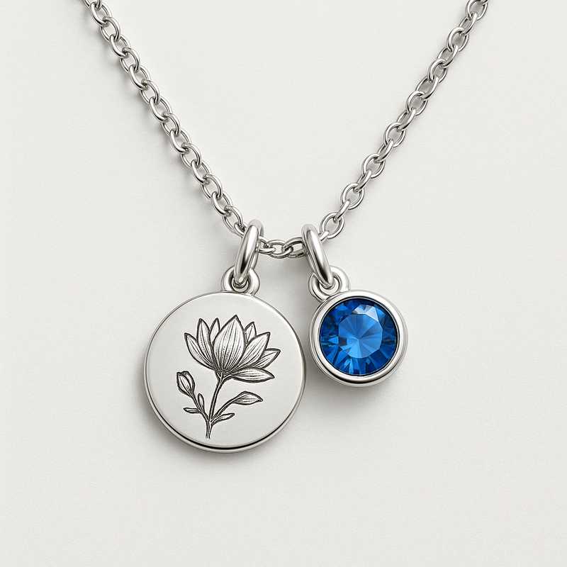 Charm the Seasons: Custom Birthstone & Bloom Necklaces - Featured Image