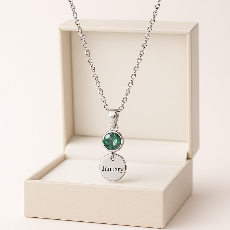 Dedicated Women's Gift Necklace: OEM Custom Birth Month & Birthstone Jewelry Solutions for Business Growth