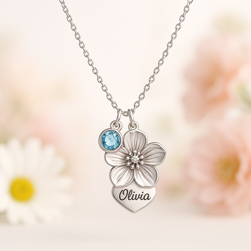 Custom Birthstone Flower Necklace Trends in 2025: Boost Your Jewelry Brand with Low MOQ, Durable ODM Designs