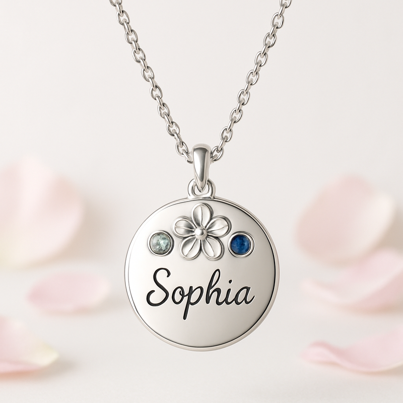 Custom Birthstone Flower Necklace: Boost Your Jewelry Business with Personalized Women's Gift Solutions