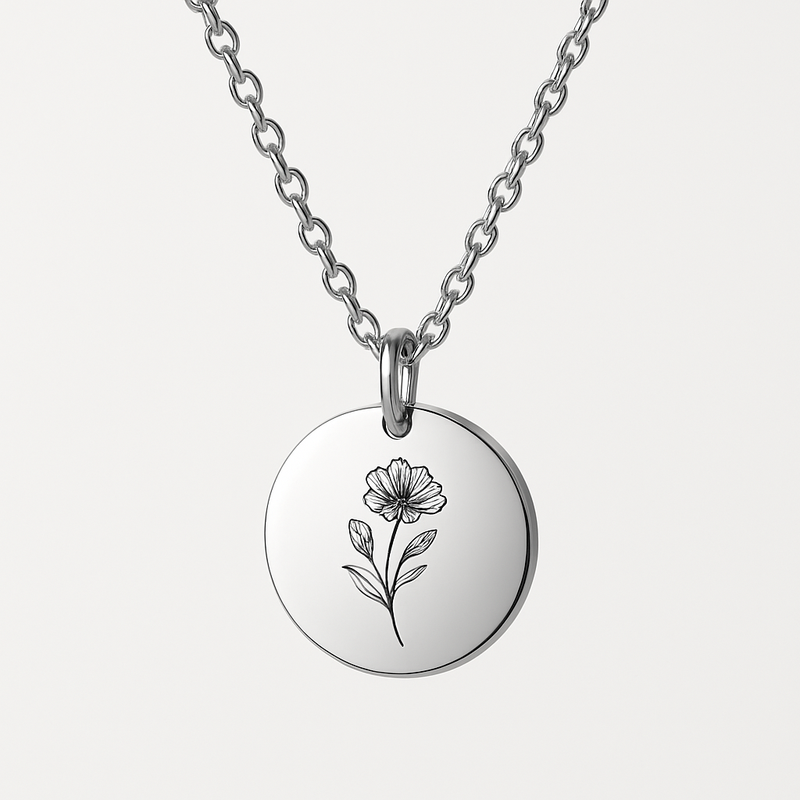 Boost Wholesale Sales with Custom Birth Month Flower Necklaces: Durable, Personalized Stainless Steel Jewelry