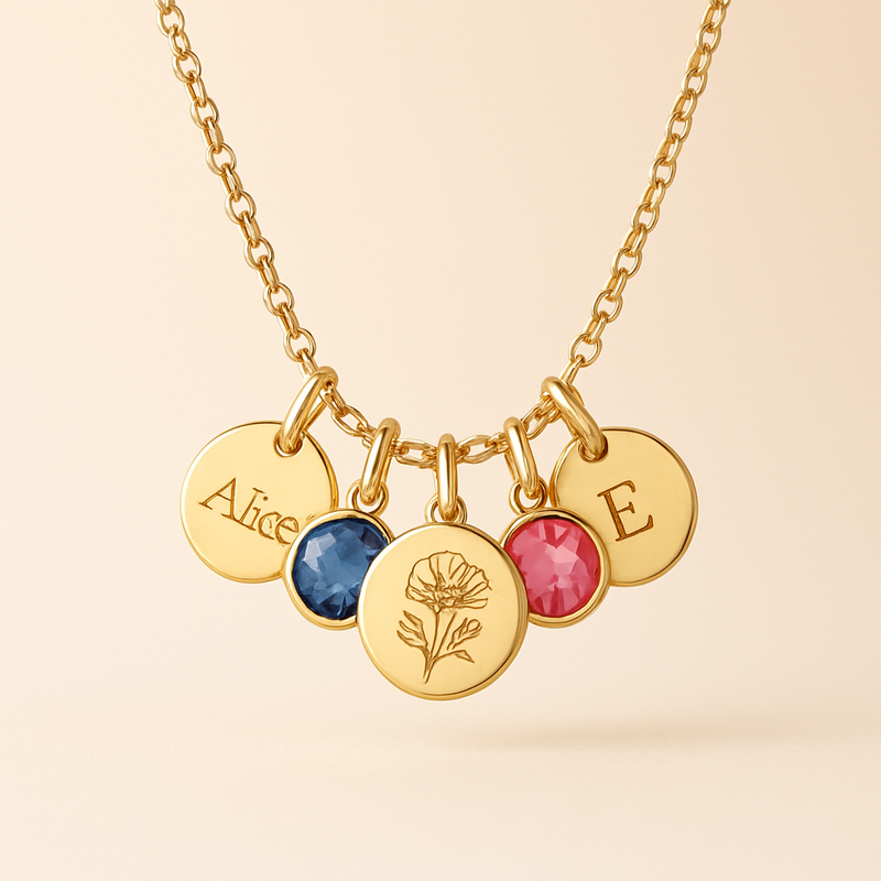 Boost Business Growth with a Dedicated Women's Gift Necklace: Custom Birthstone Jewelry for Wholesale Success