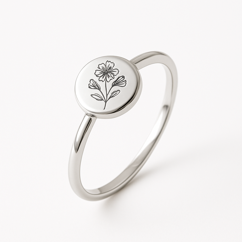 Why a Dainty Keepsake Ring is Perfect for Customized Stainless Steel Birth Flower Rings: A Trend for 12-Month Birth Flower Rings