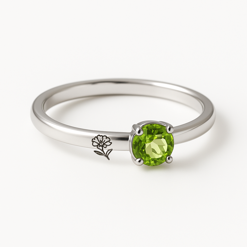 Boost Your Jewelry Brand with Dainty Keepsake Rings: Customized Stainless Steel Birth Flower and Personalized 12 Month Birthstone Rings