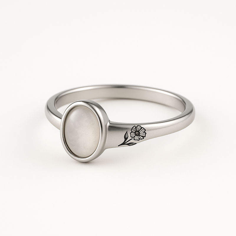 Elevate Your Jewelry Line with Dainty Keepsake Birth Flower Rings: Custom Stainless Steel Jewelry for Personalized 12-Month Designs