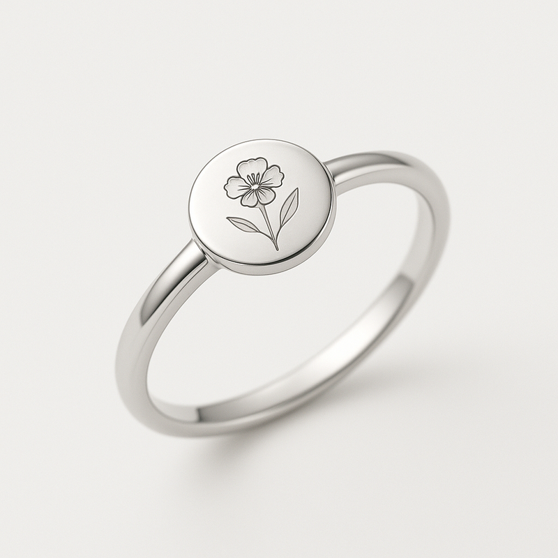 Why a Dainty Keepsake Ring is the Perfect Customized Stainless Steel Birth Flower Ring for Your Jewelry Business