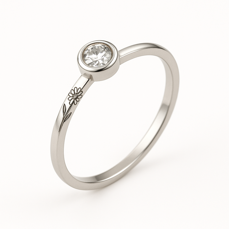 Boost Your Jewelry Brand with Dainty Keepsake Rings: Custom Stainless Steel Birth Flower Rings and 12-Month Birth Flower Jewelry Solutions
