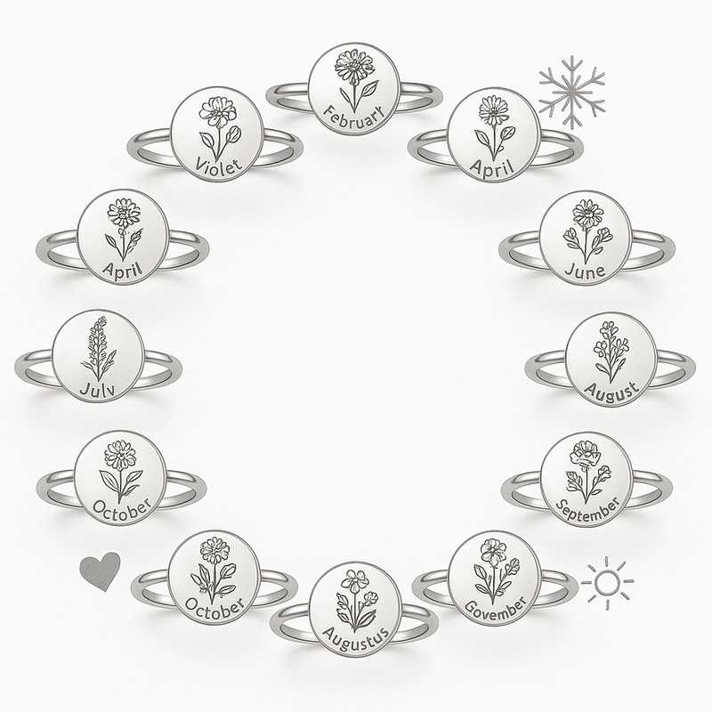 Timeless Birth Flower Rings: Limited-Edition Seasonal & Holiday Collections Timeless Birth Flower Rings: Limited-Edition Seasonal & Holiday Collections - Featured Image