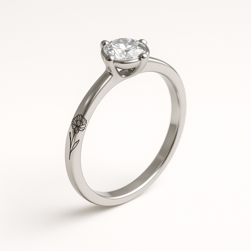 Why the Dainty Keepsake Birth Flower Ring is the Perfect Customized Stainless Steel Jewelry for 12-Month Keepsake Collections