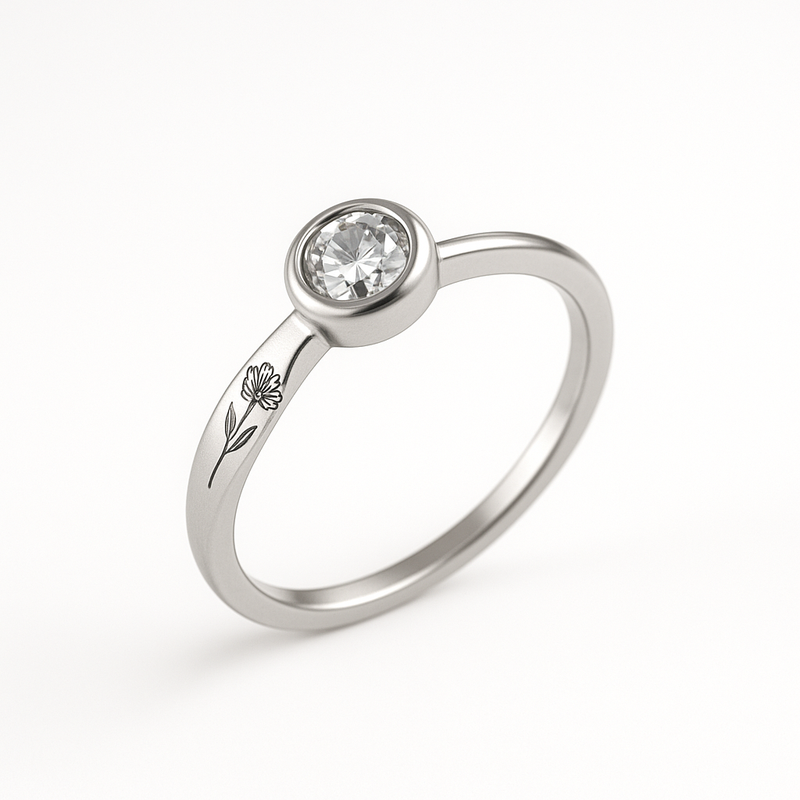Why a Dainty Keepsake Birth Flower Ring is the Perfect Choice for 12-Month Customized Stainless Steel Jewelry Manufacturing