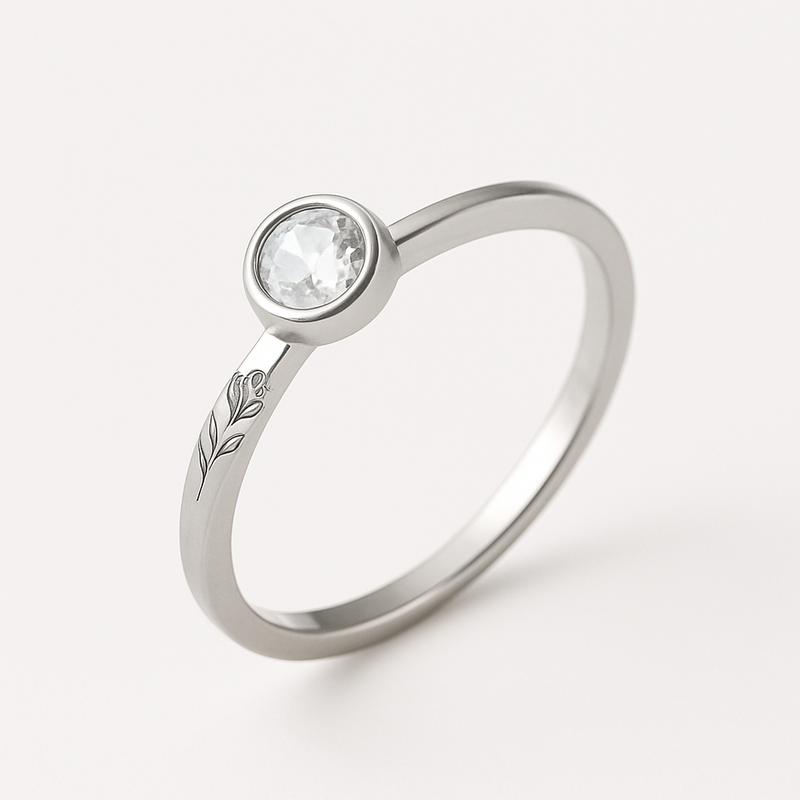 Enhance Your Brand with Dainty Keepsake Birth Flower Rings: Custom Stainless Steel Designs for Every Month