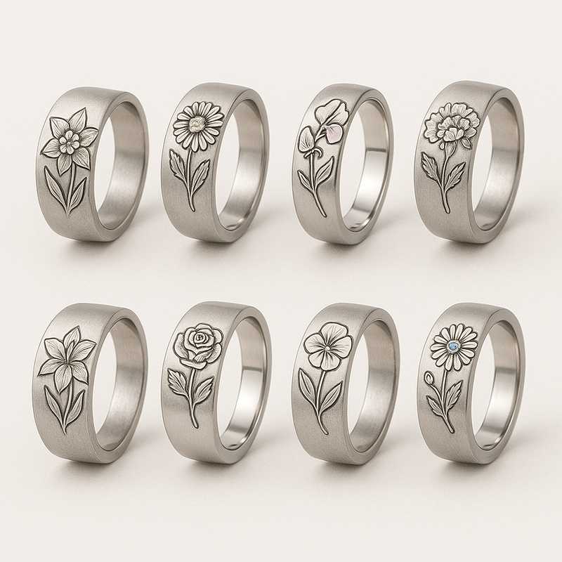 Seasonal Charm: Custom Birth Flower Rings for Every Holiday and Occasion - Featured Image