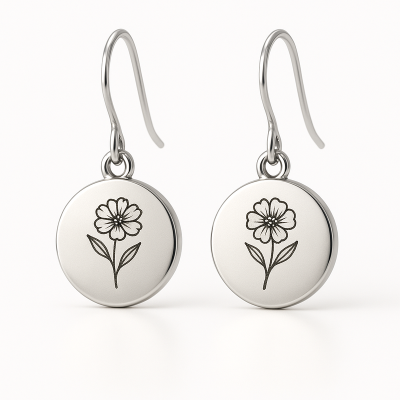 Custom Stainless Steel Birth Flower Earrings: A Trendy and Personalized Option for Wholesale Jewelry Manufacturers