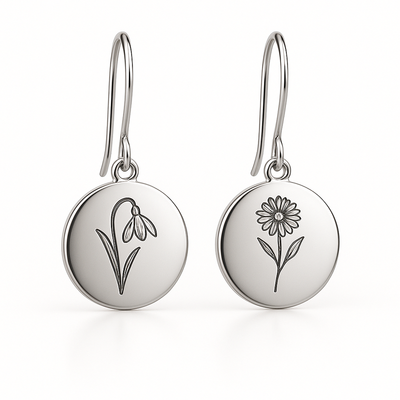 Boost Your Business with Custom Stainless Steel Birth Flower Earrings: A Trend in Birth Month Floral Dangle Earrings and Stainless Steel Drop Earrings