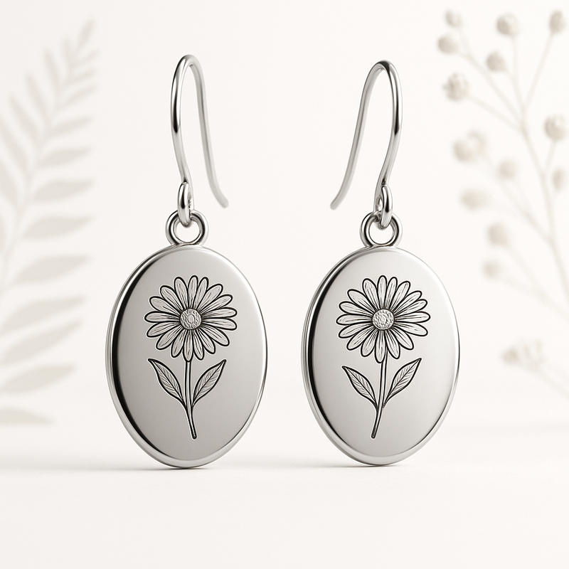 Custom Stainless Steel Birth Flower Earrings: OEM/ODM Wholesale Trends in Personalized Floral Dangle Jewelry